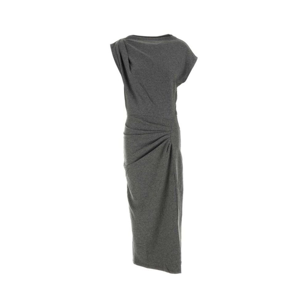 Isabel Marant Etoile Women Grey Flannel Naerys Dress
